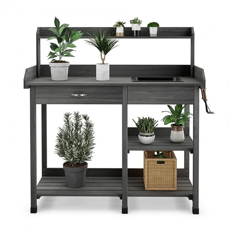 Fir Wood Potting Bench