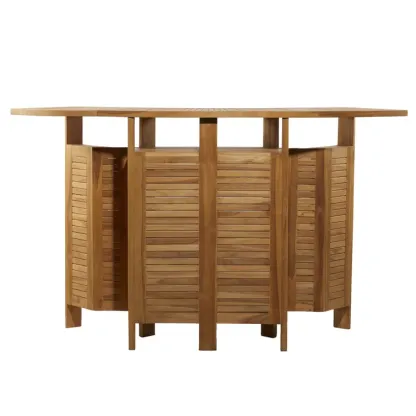 Teak Fliptop Outdoor Bar Table