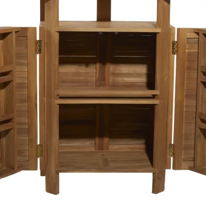 Teak Fliptop Outdoor Bar Table