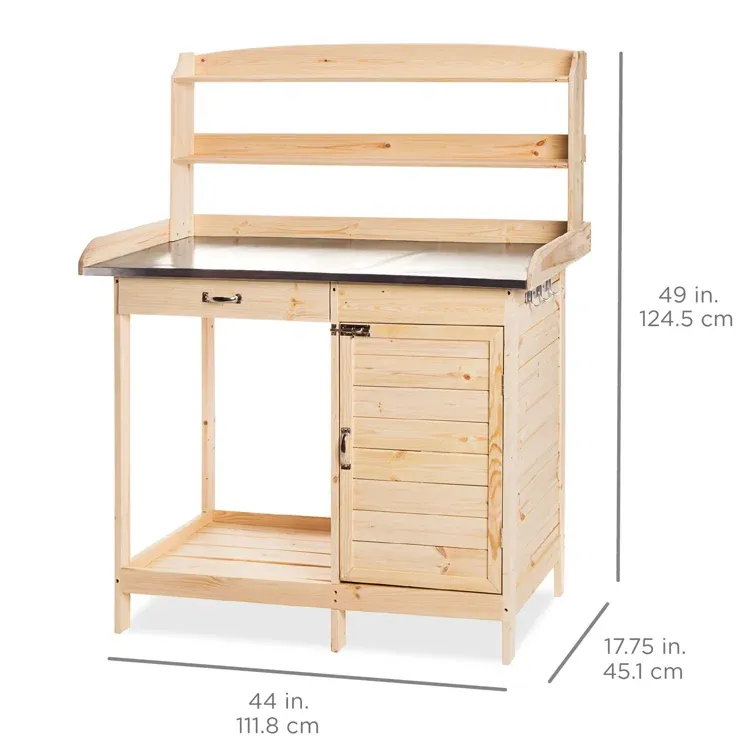 Fir Wood Potting Bench