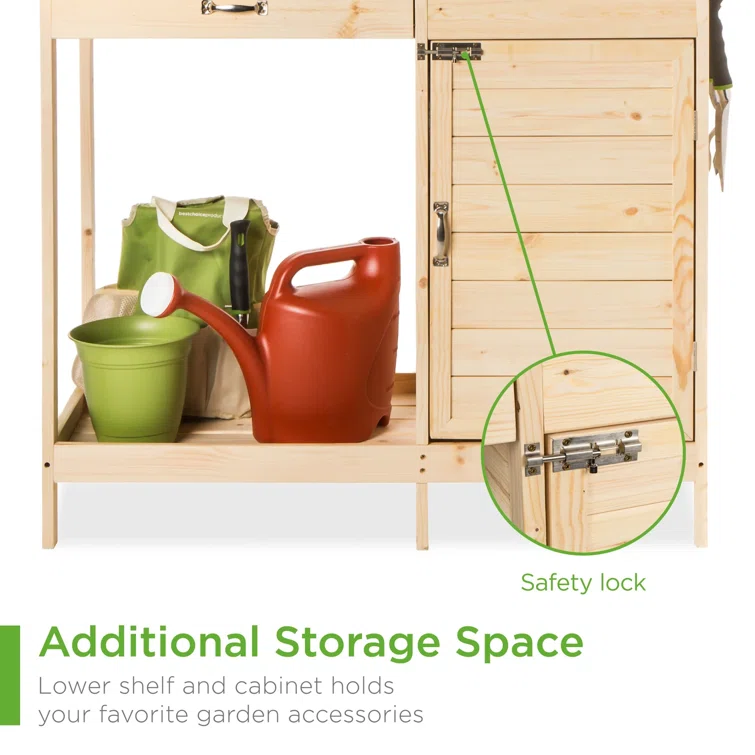 Fir Wood Potting Bench
