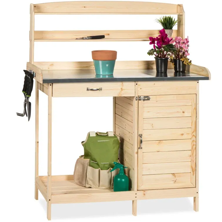 Fir Wood Potting Bench