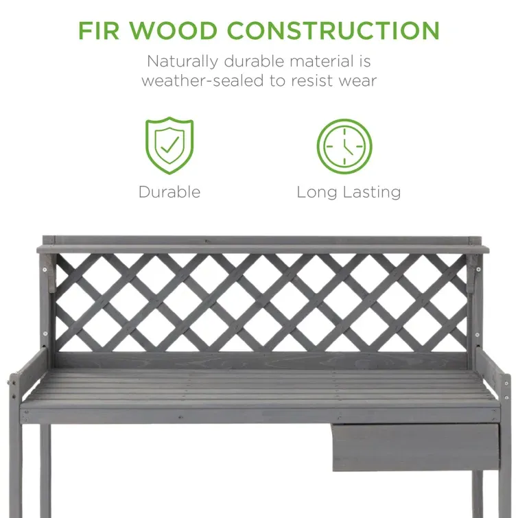 Fir Wood Potting Bench