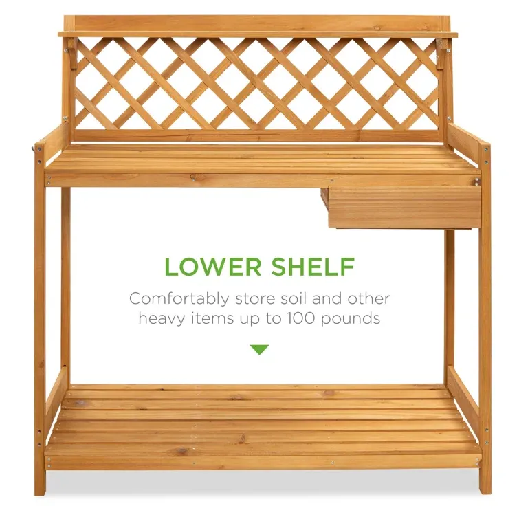 Fir Wood Potting Bench