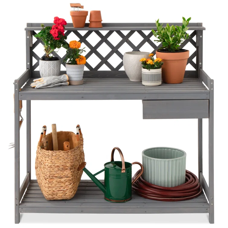 Fir Wood Potting Bench