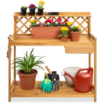 Fir Wood Potting Bench