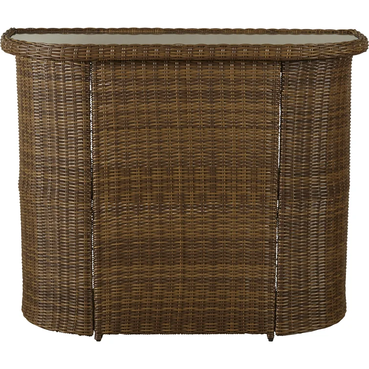 Glass Outdoor Bar Table