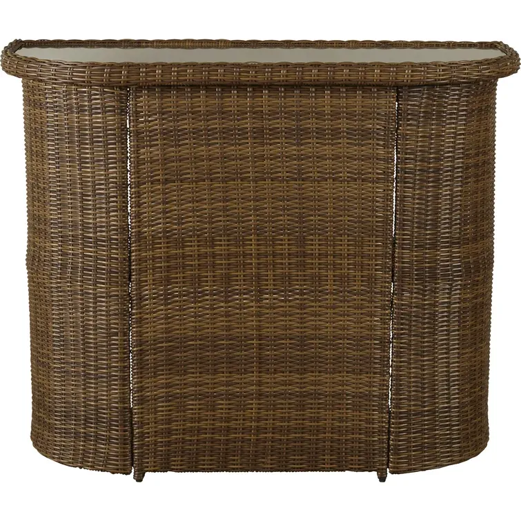 Glass Outdoor Bar Table