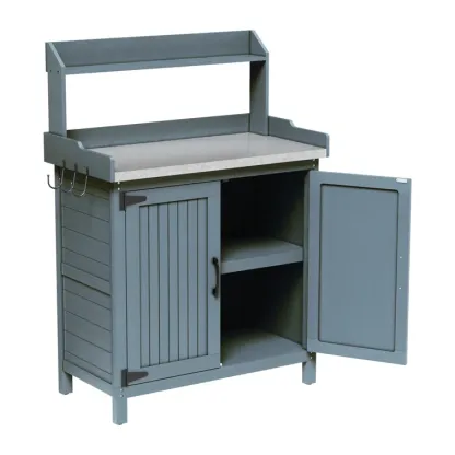 Pine Wood Potting Bench