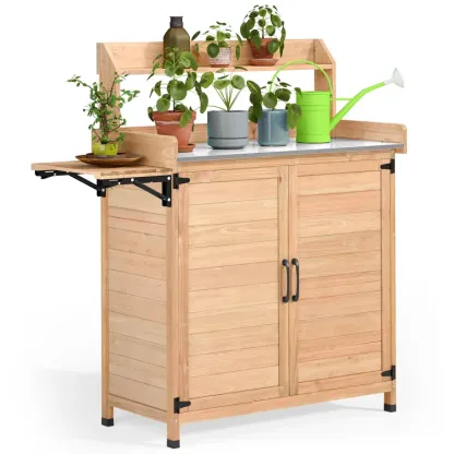 Fir Wood Potting Bench