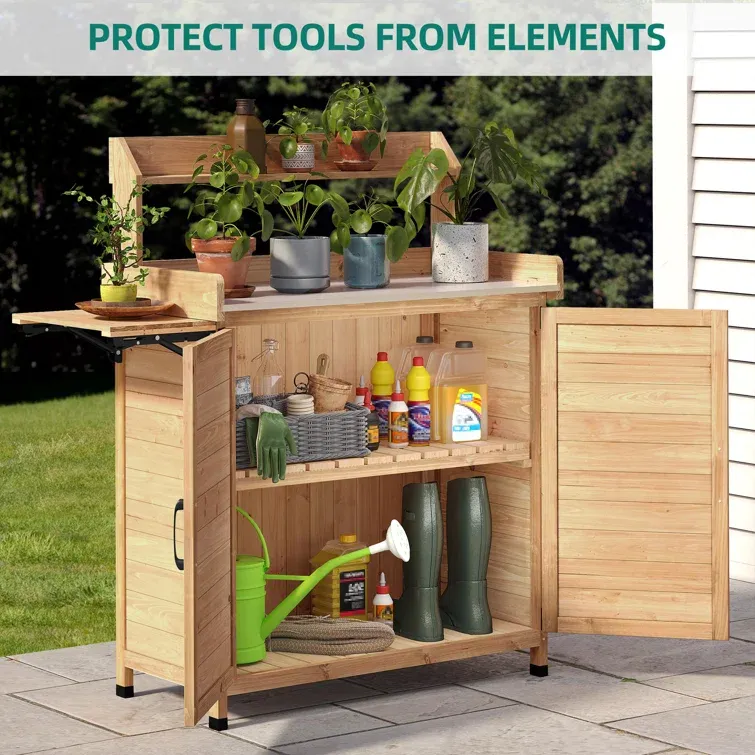Fir Wood Potting Bench