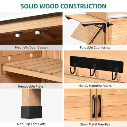Fir Wood Potting Bench