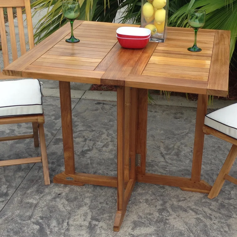 Teak Fliptop Outdoor Dining Table