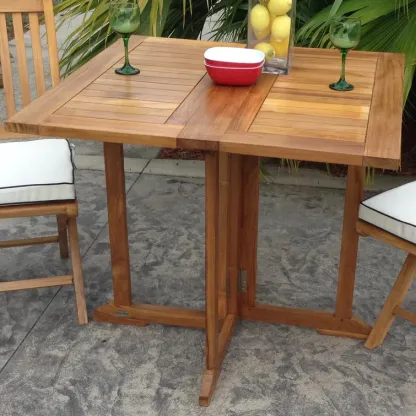 Teak Fliptop Outdoor Dining Table
