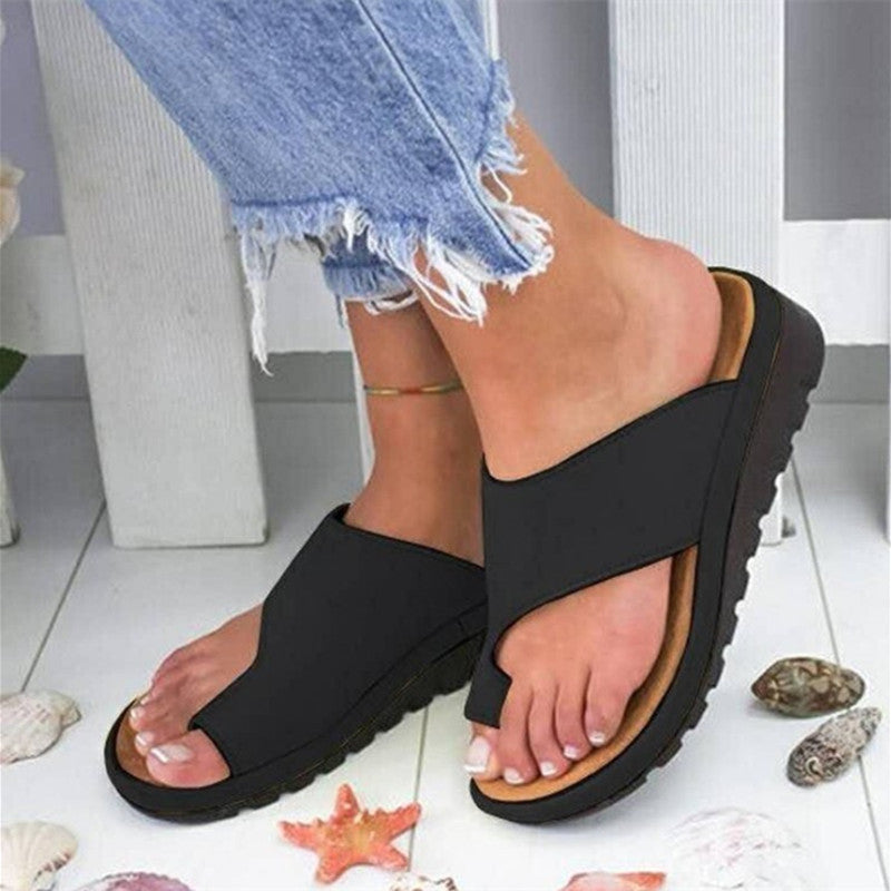 🔥CLEARANCE SALE🔥Women Comfy PU Leather Shoes Big Toe Foot Correction