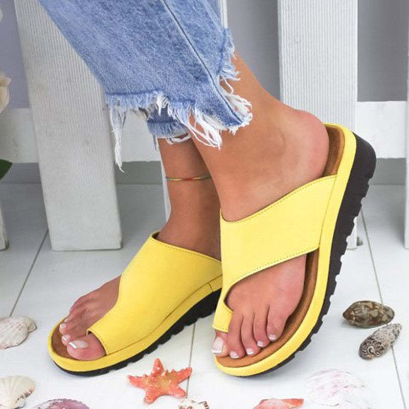 🔥CLEARANCE SALE🔥Women Comfy PU Leather Shoes Big Toe Foot Correction