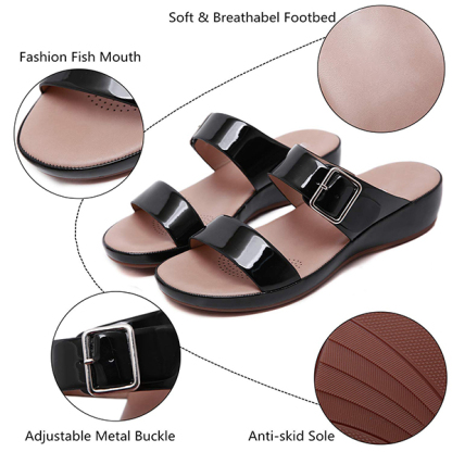 😍[May New]😍Women's Summer Casual Comfort Air Cushion Leather Sandals