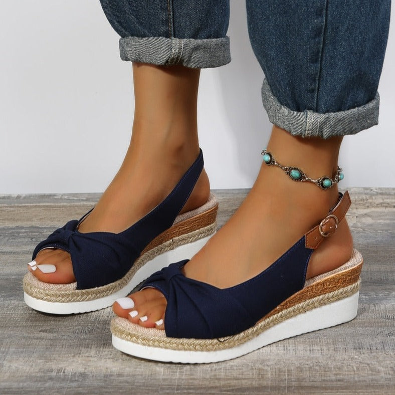 🔥Last Day 49% Off🔥 Melarey Thick Soled Woven Sandals