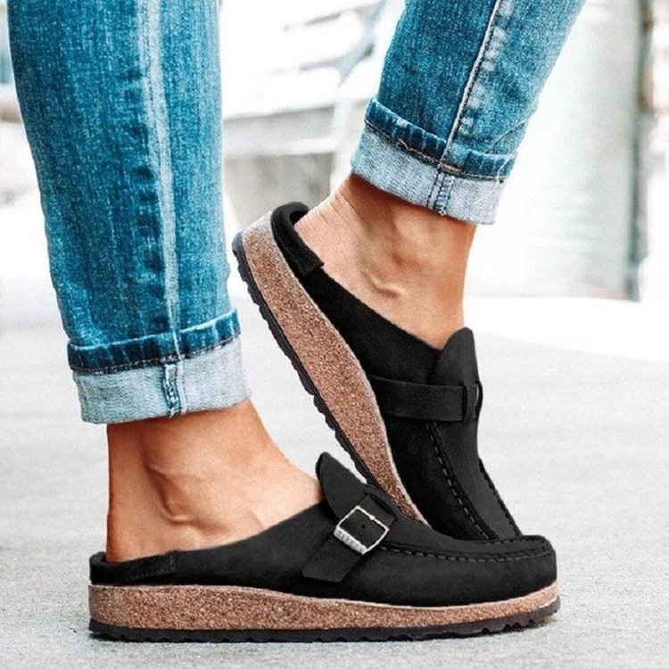 🔥CLEARANCE SALE🔥- WOMEN SOFT SOLE CASUAL COMFY LEATHER SLIP ON SANDALS