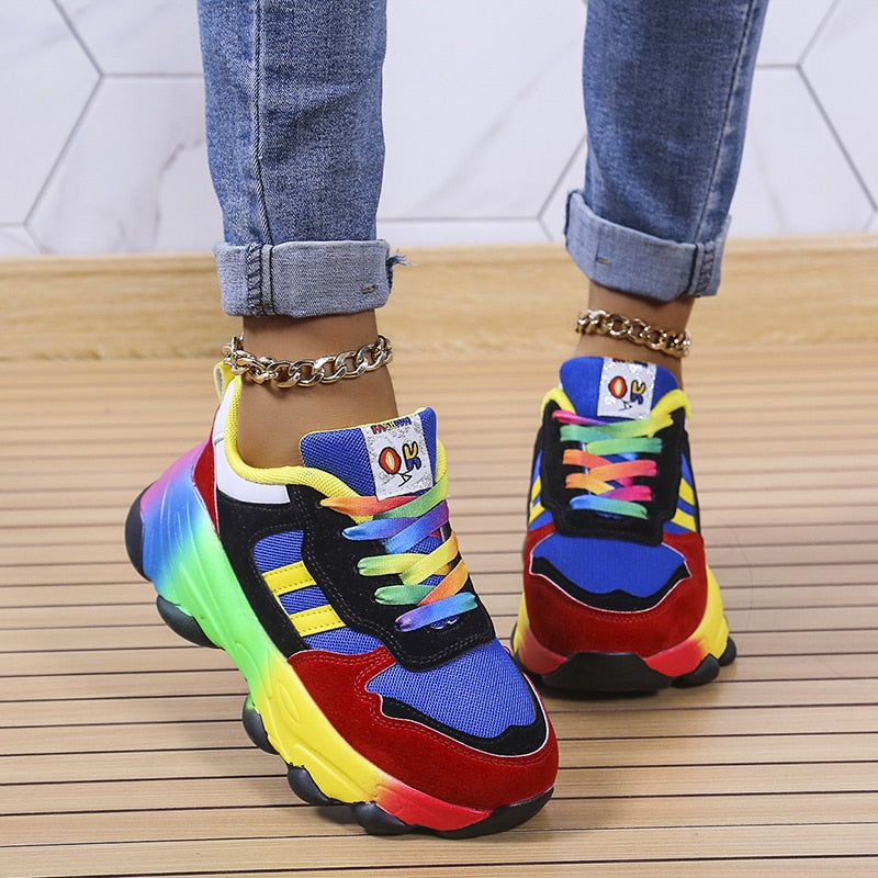 2024 New Orthopedic Shoes | Rainbow Sneakers