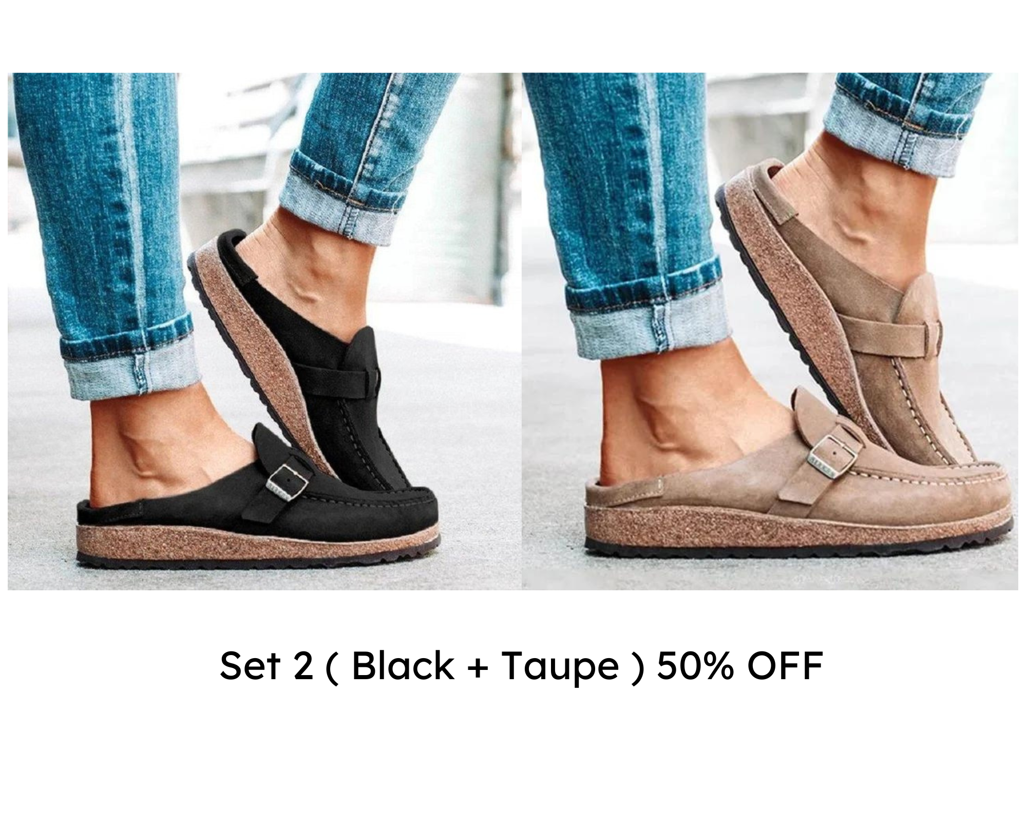 🔥CLEARANCE SALE🔥- WOMEN SOFT SOLE CASUAL COMFY LEATHER SLIP ON SANDALS