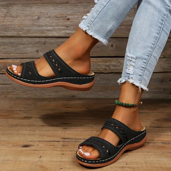 [#1 TRENDING SUMMER 2024] Arch Support Orthopedic Wedge Sandals 2023-[MOTHER'S DAY 49% OFF🔥]