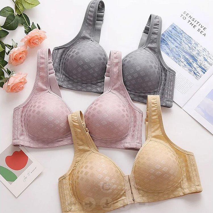 velikostTriumph - Reggiseno anti-abbassamento senza fili con fibbia frontale【M-6XL】