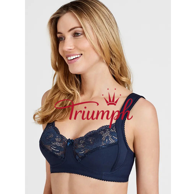 Triumph- 3 pezzi💝Comodo reggiseno push-up in puro cotone✨✨