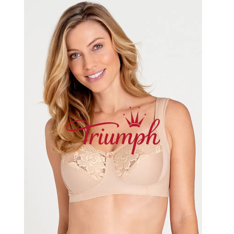 Triumph- 3 pezzi💝Comodo reggiseno push-up in puro cotone✨✨