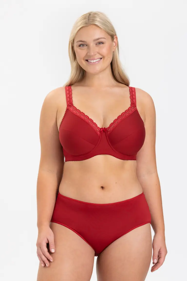 Triumph - (Embalagem de 3) Sutiã feminino confortável e simples em puro algodão