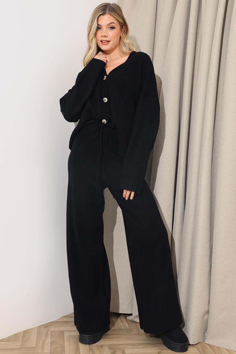 Wide Leg Knitted Co-Ord Trouser