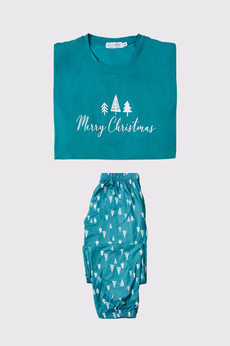 Mens 'Merry Christmas' Matching Family PJ Set