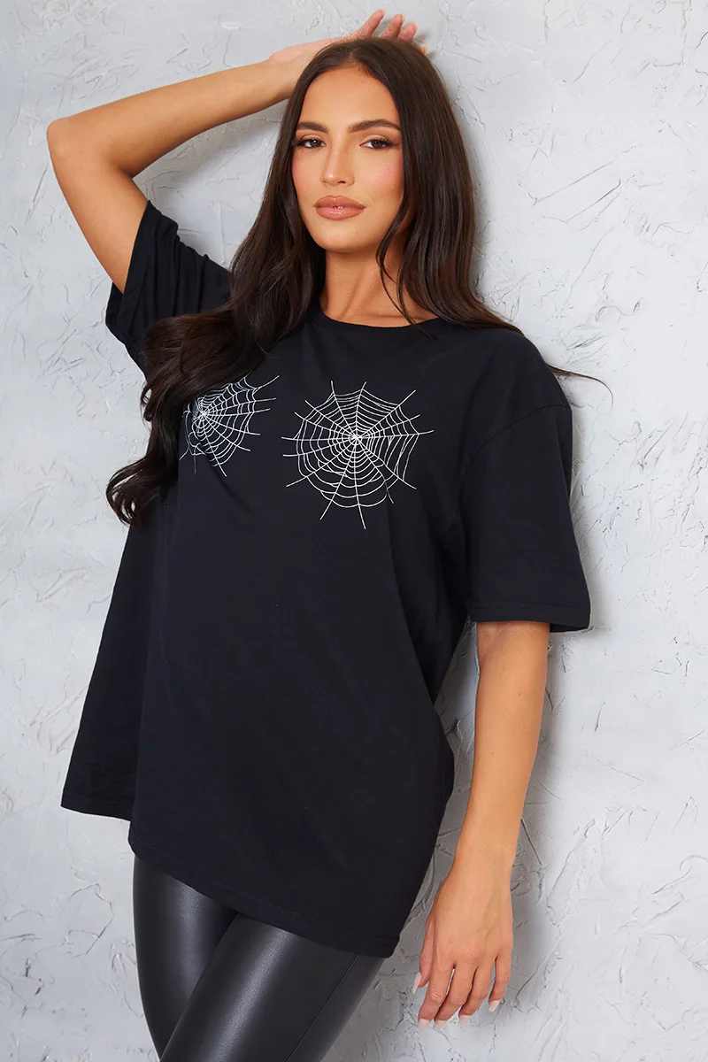 Spider Motif T-Shirt