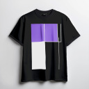 Graphic Tee (Blue on Black)