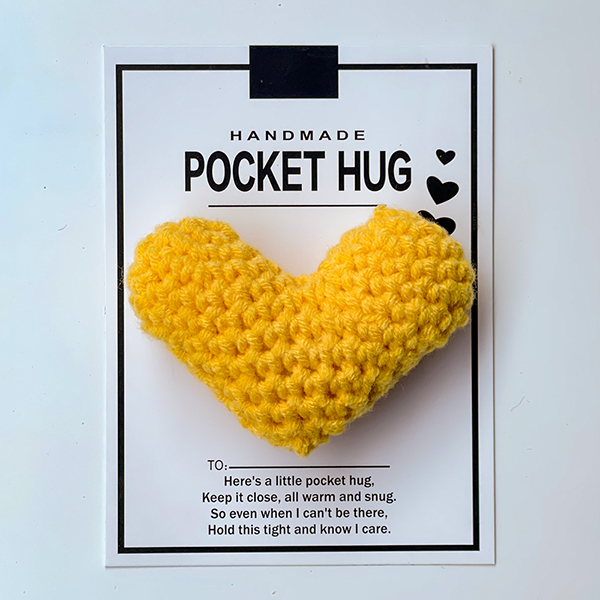 Crocheted Heart Pocket Hug