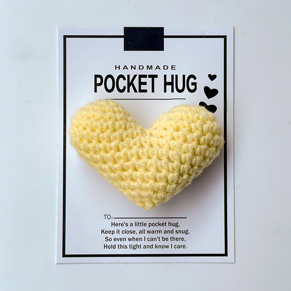 Crocheted Heart Pocket Hug