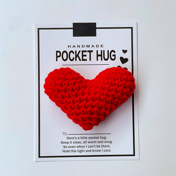 Crocheted Heart Pocket Hug