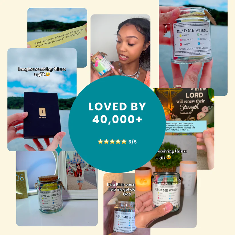 💝Christmas Sale -60%OFF💝Handmade 90 Day Bible Verses Jar