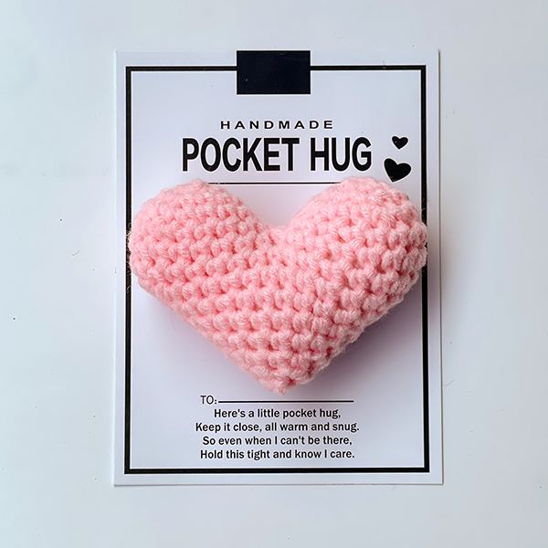Crocheted Heart Pocket Hug