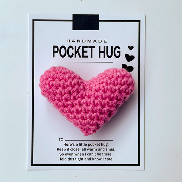 Crocheted Heart Pocket Hug