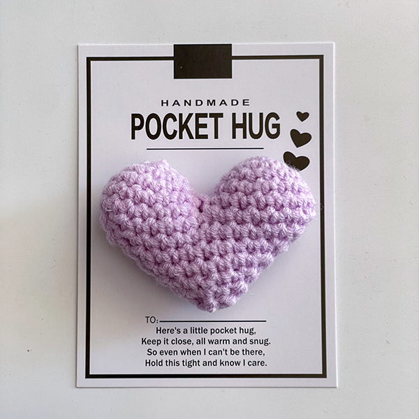 Crocheted Heart Pocket Hug