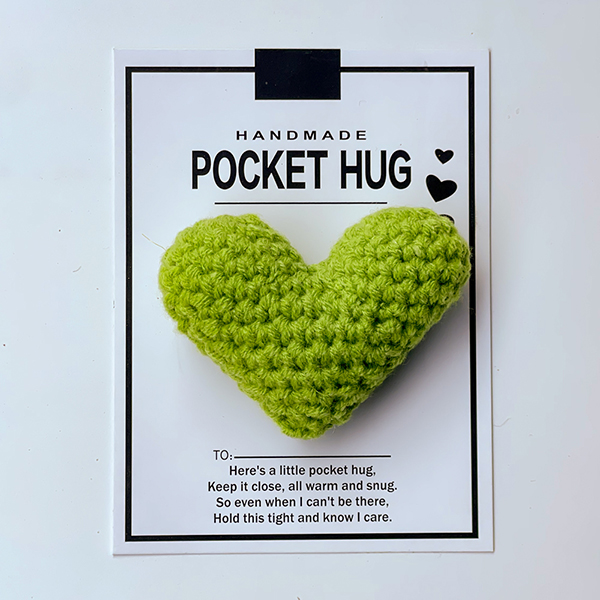 Crocheted Heart Pocket Hug