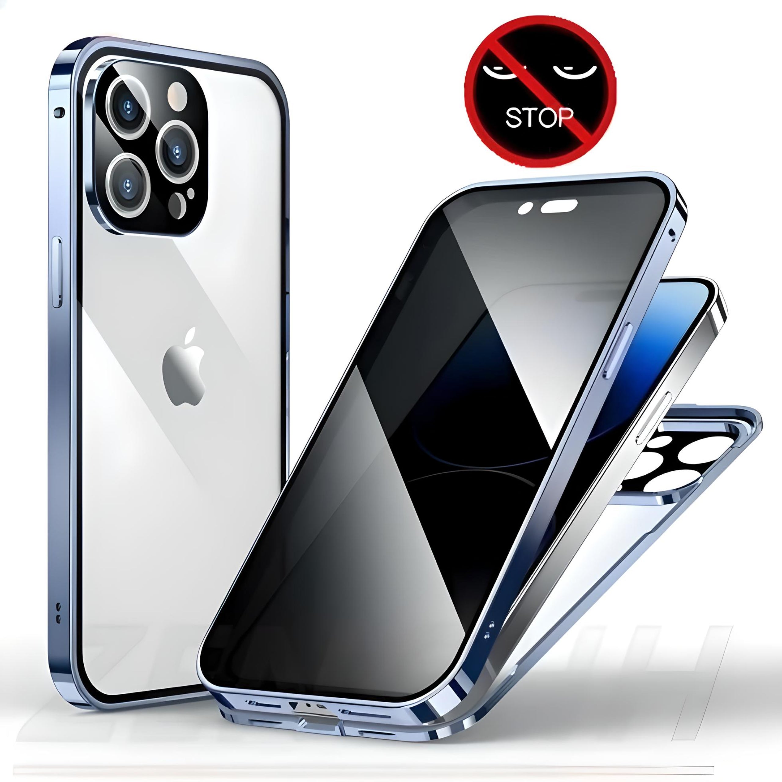 Privacy Guard Magnetic iPhone Case (12-15)