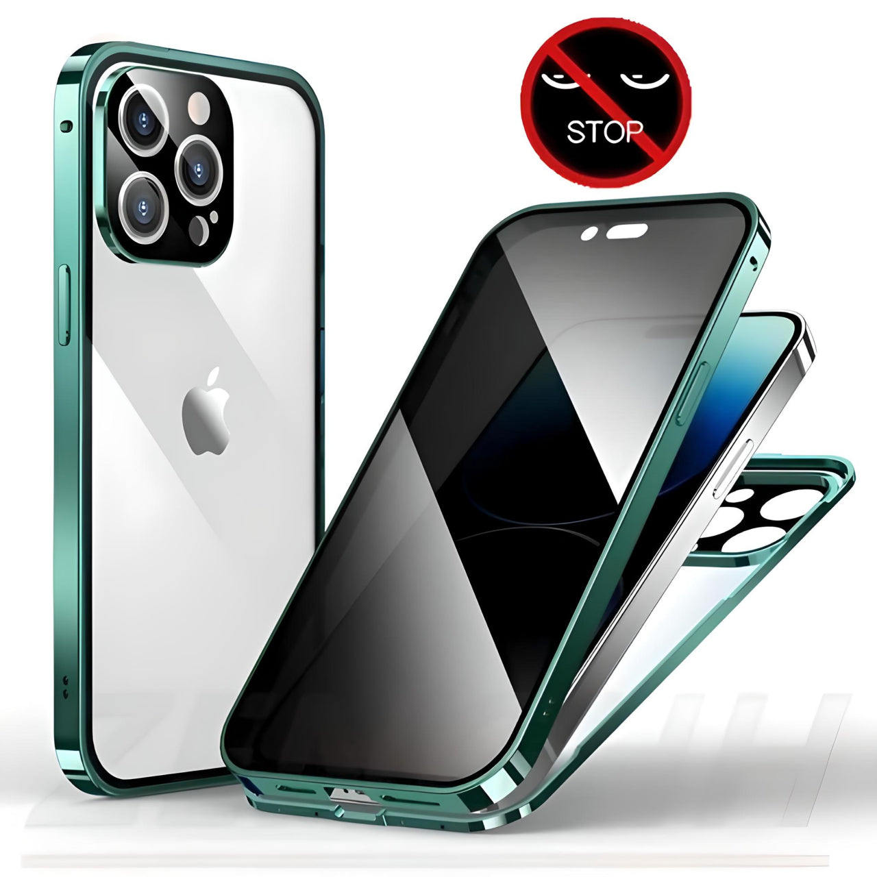 Privacy Guard Magnetic iPhone Case (12-15)