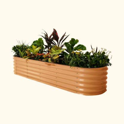 17" Tall 9 In 1 Modular Metal Raised Garden Bed Kit