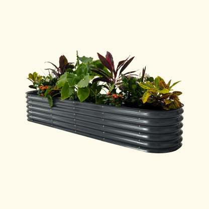 17" Tall 9 In 1 Modular Metal Raised Garden Bed Kit