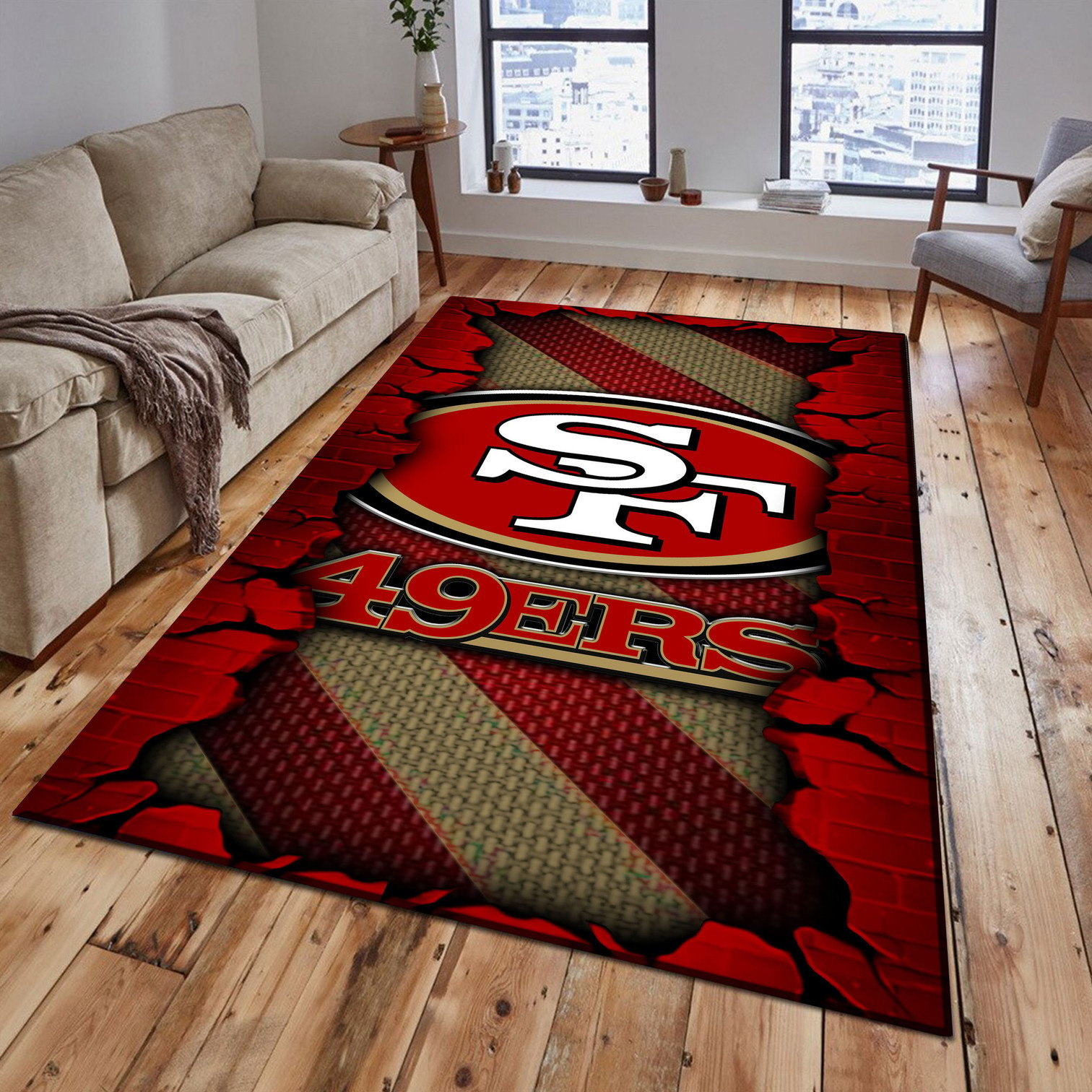 San Francisco 49ers Themed Rug