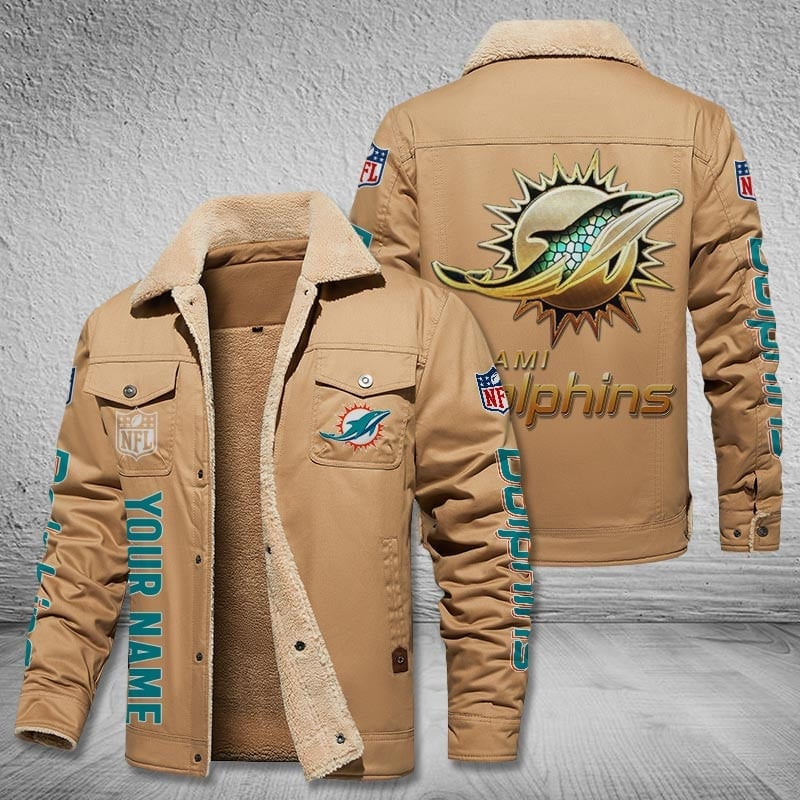 Miami Dolphins Rams Fleece Jacket
