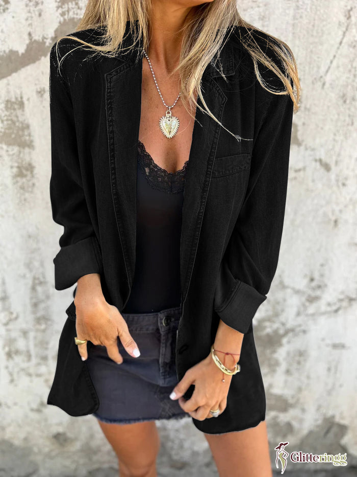 Denim Suit Casual Jacket