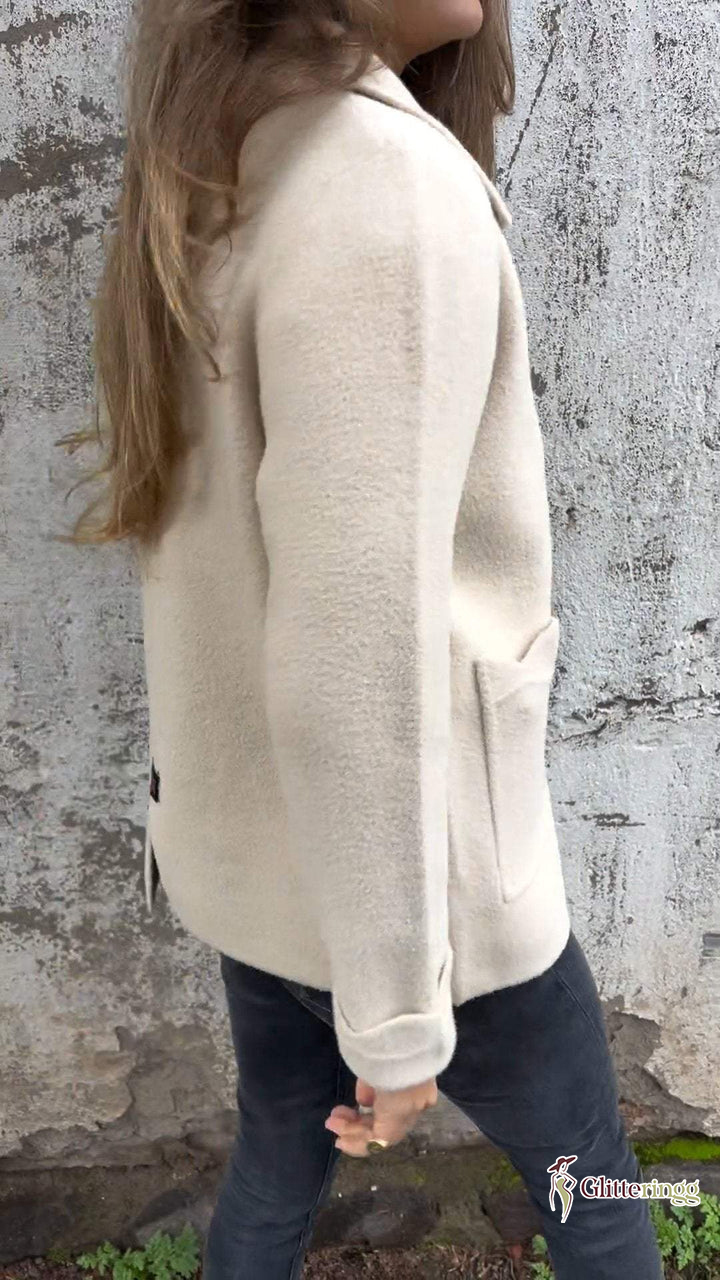 CLEARANCE SALE - Women's Lapel Knitted Zipper Casual Jacket